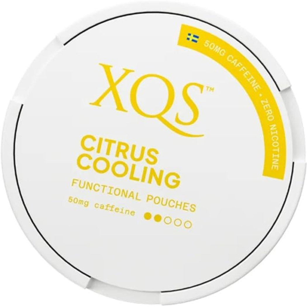 White_and_yellow_Can_XQS_citrus_cooling_Caffeine_functional_Pouches_50mg_zero_nicotine