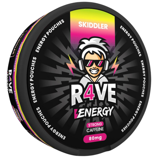 R4VE Energy Skiddler Pink Yellow Green Can