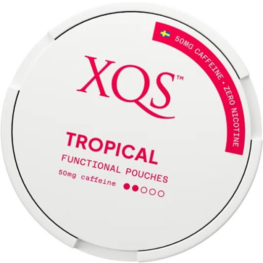 White_and_Pink_Can_XQS_Tropical_Caffeine__functional_Pouches_50mg_zero_nicotine